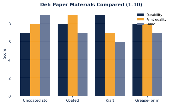 Custom Deli Paper: Materials, Sizing & Branding Guide